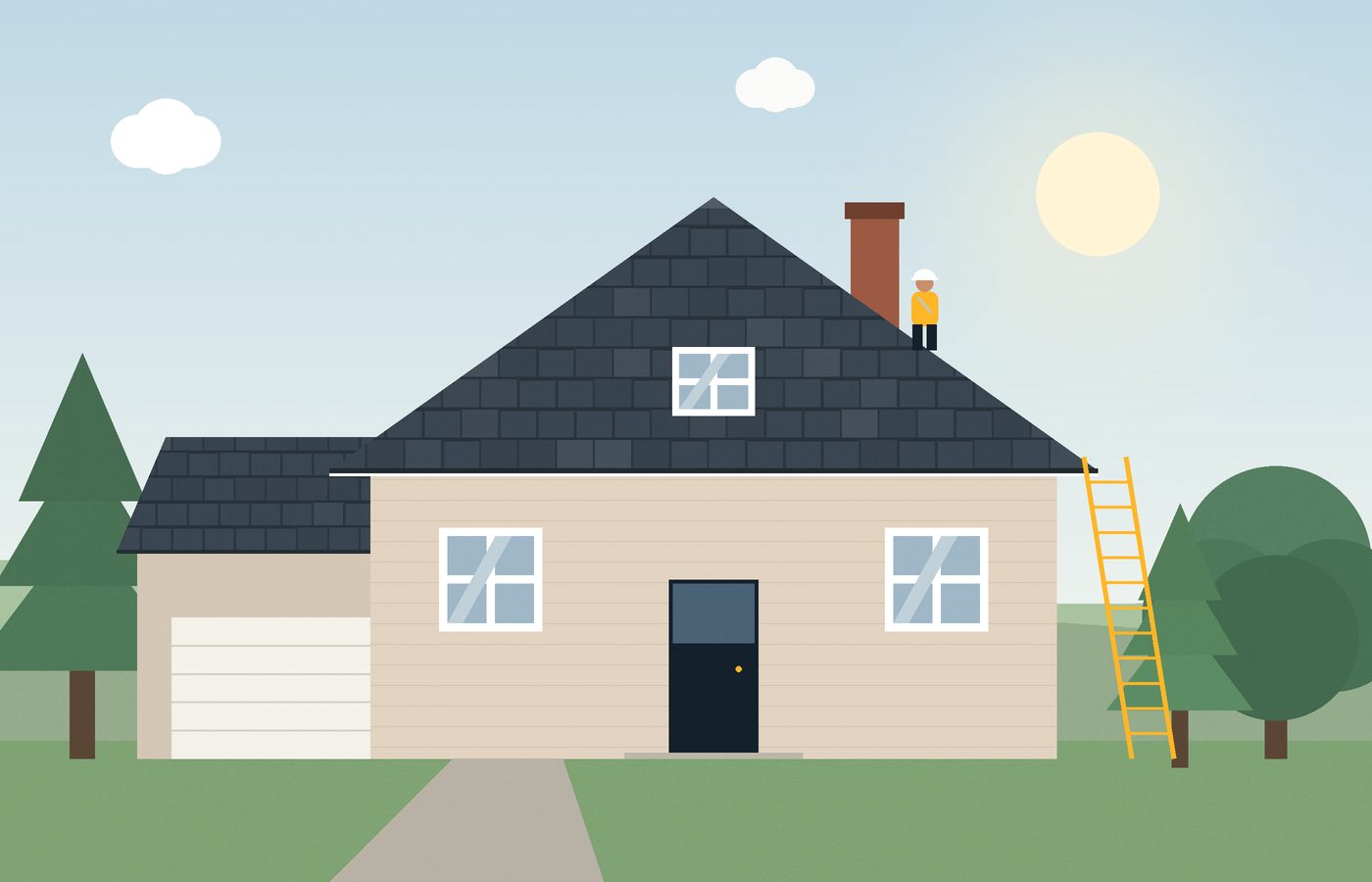 Illustration for the article “How to spot hail damage on your roof (before it leaks)”