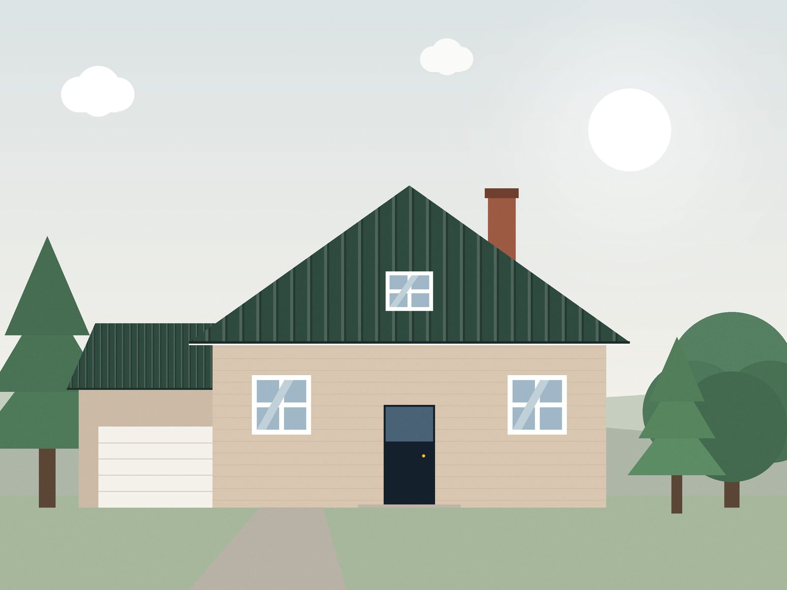 Illustration of the Lakeview Standing-Seam project