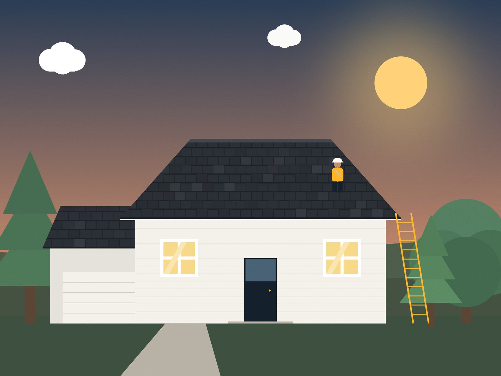 Illustration of the Fairview Storm Rebuild project